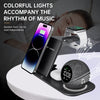 FIELUX 6 in 1 Wireless Phone Charger With Speaker Alarm Clock